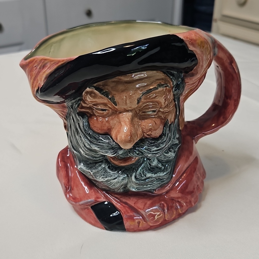 Vintage 60s Royal Copley Colonial Sir John Falstaff Ceramic Vase